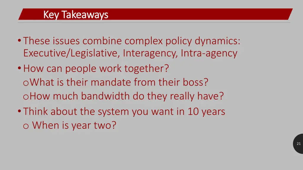 key takeaways key takeaways