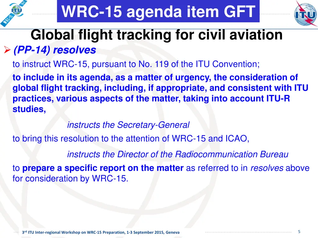 wrc 15 agenda item gft global flight tracking