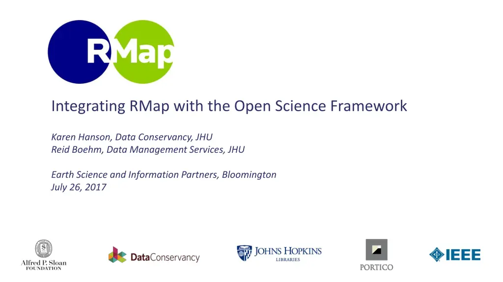 integrating rmap with the open science framework