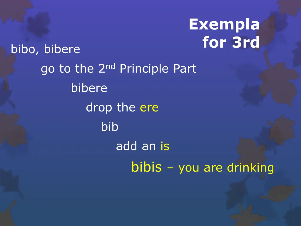 exempla for 3rd