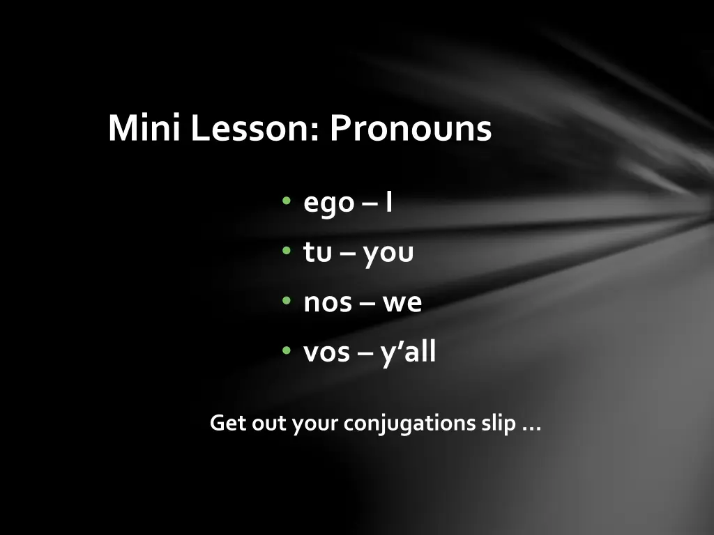 mini lesson pronouns