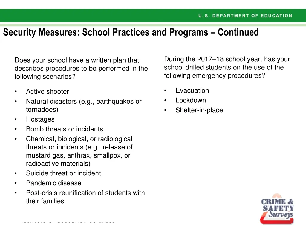 security measures school practices and programs 2