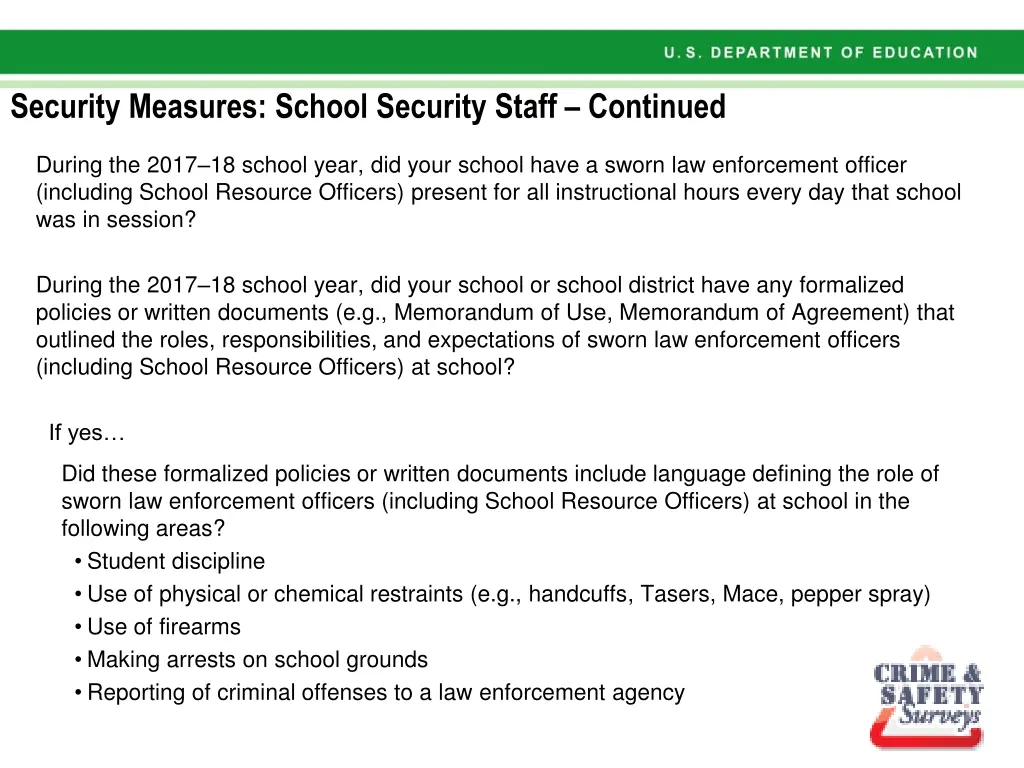 security measures school security staff continued 1