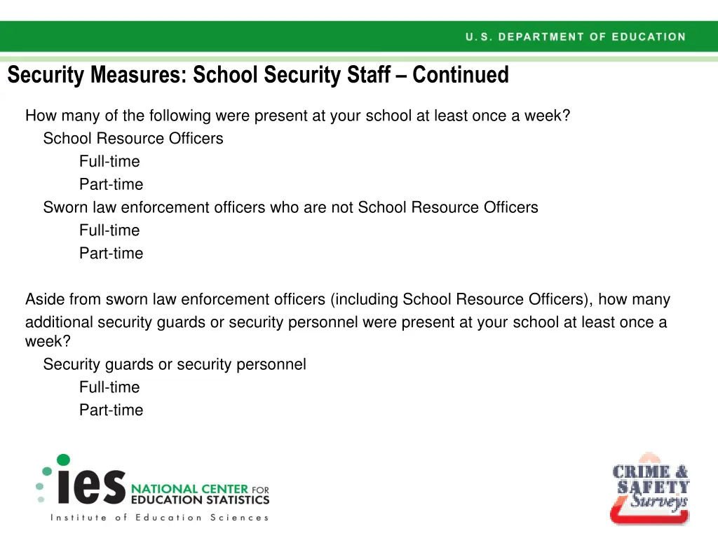 security measures school security staff continued 2