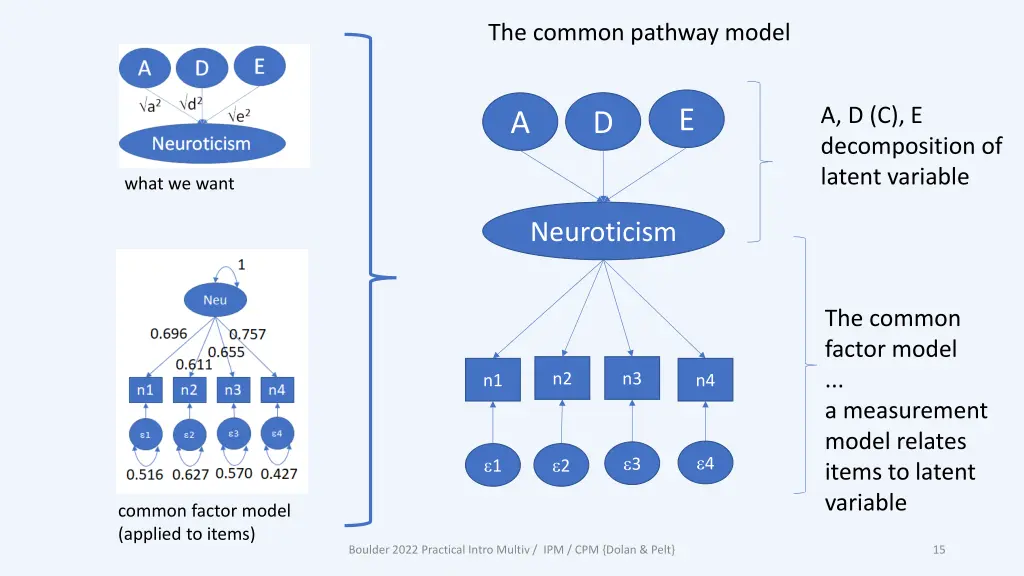 the common pathway model