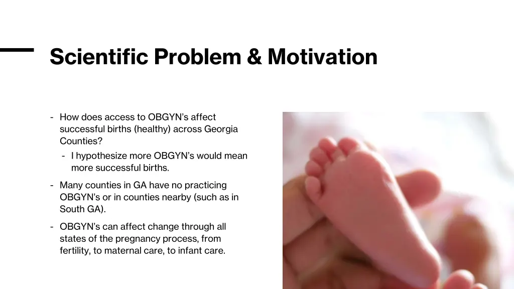 scientific problem motivation