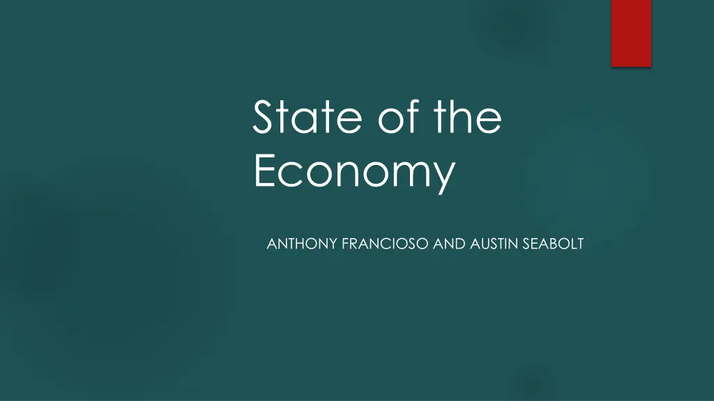 state of the economy