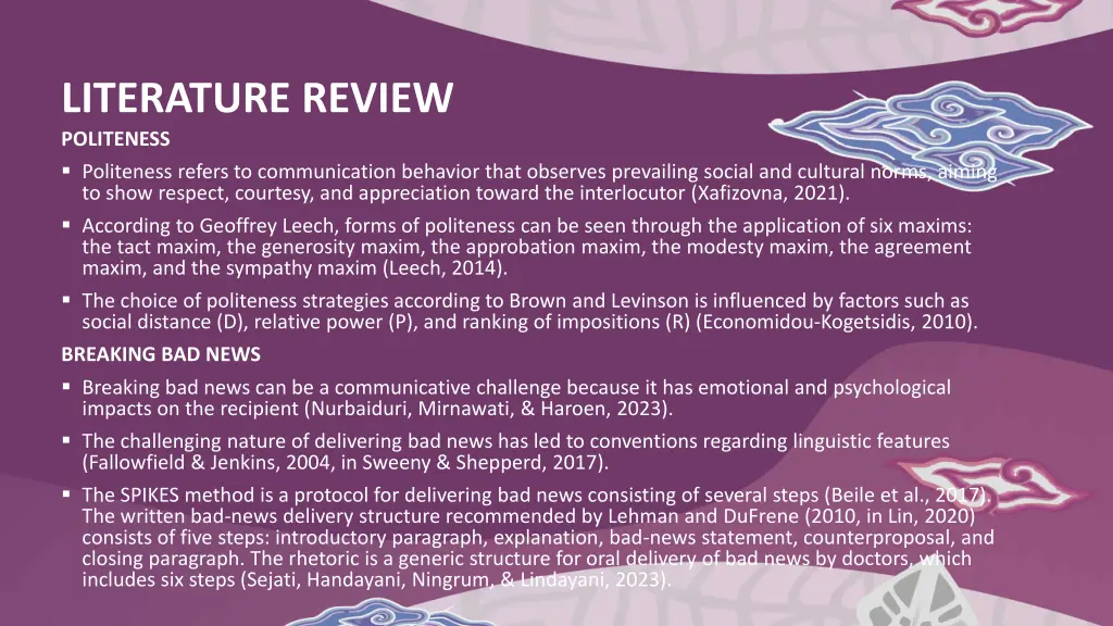 literature review politeness politeness refers