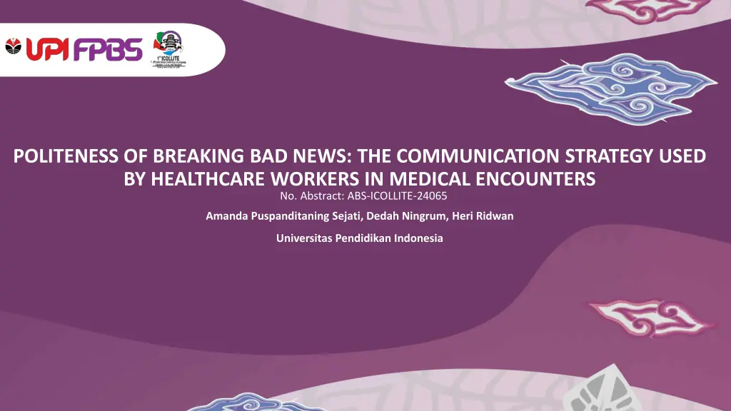 politeness of breaking bad news the communication