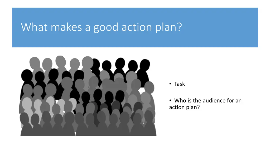 what makes a good action plan