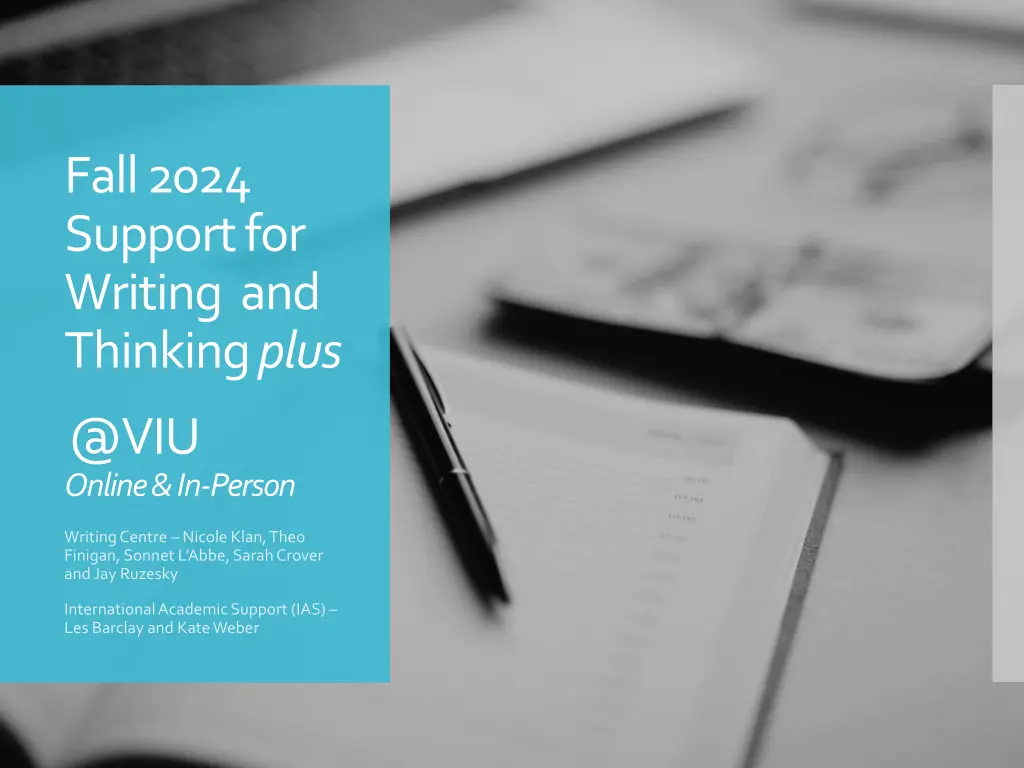 fall 2024 support for writing and thinking plus