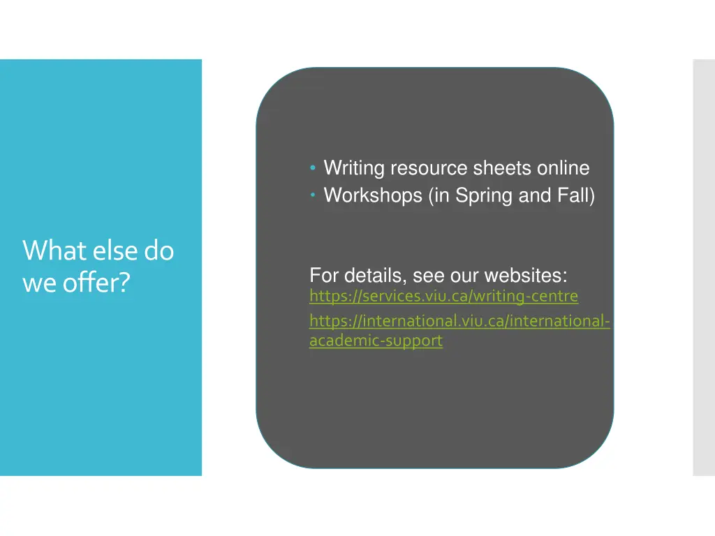 writing resource sheets online workshops