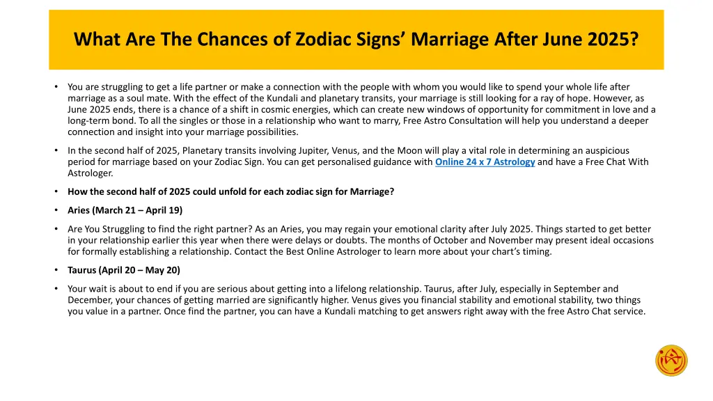 what are the chances of zodiac signs marriage 1