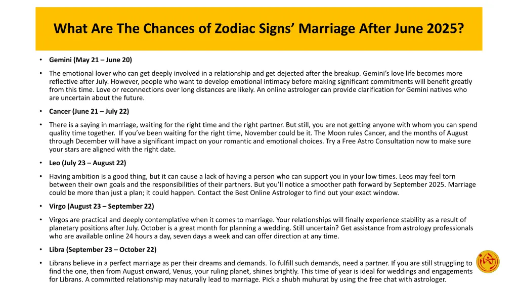 what are the chances of zodiac signs marriage 2