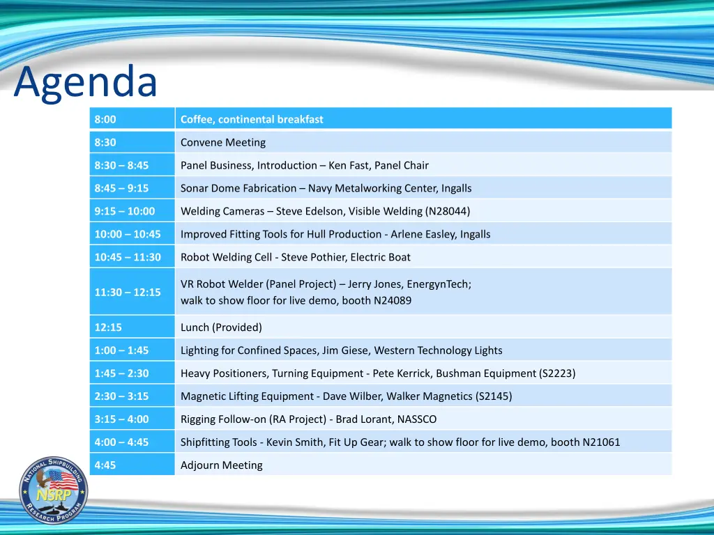 agenda