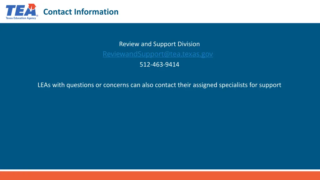contact information