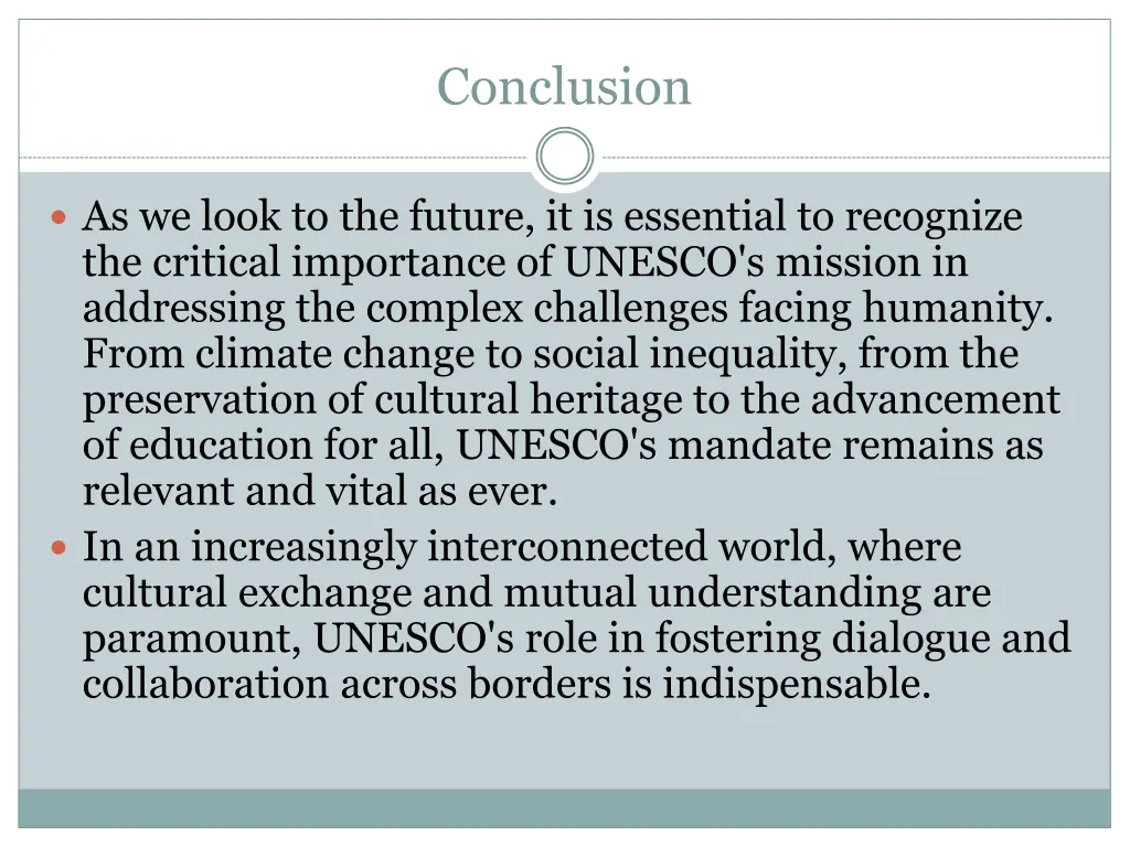 conclusion