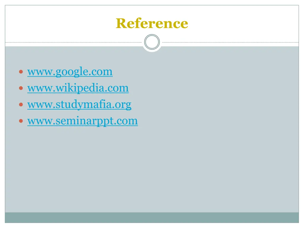 reference