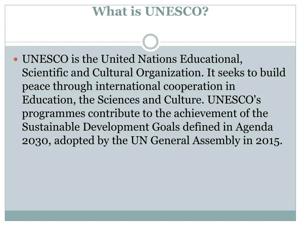 what is unesco