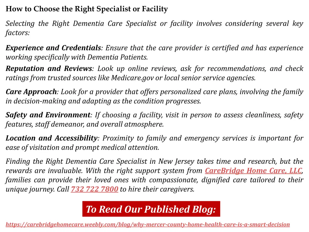 how to choose the right specialist or facility