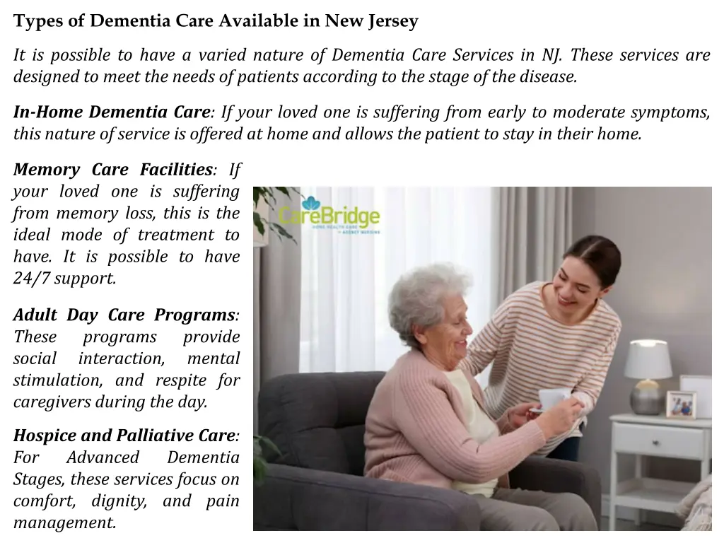 types of dementia care available in new jersey