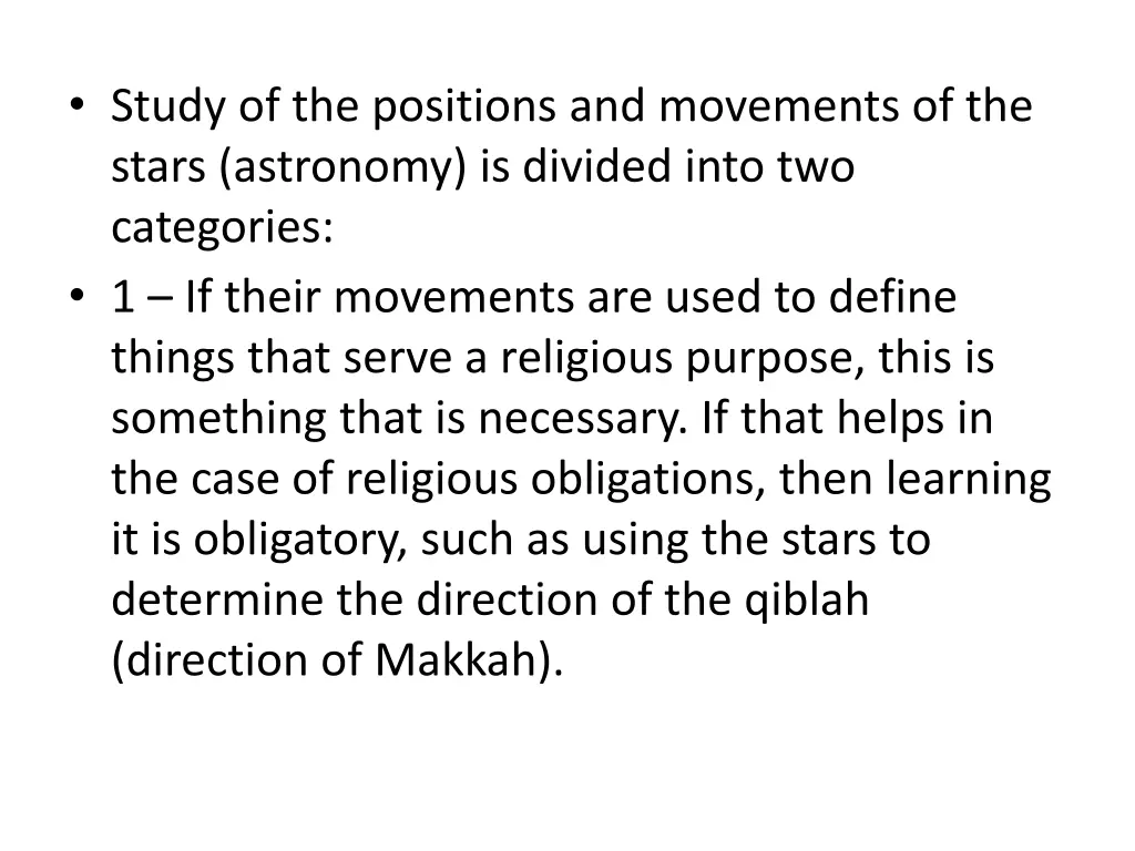 study of the positions and movements of the stars