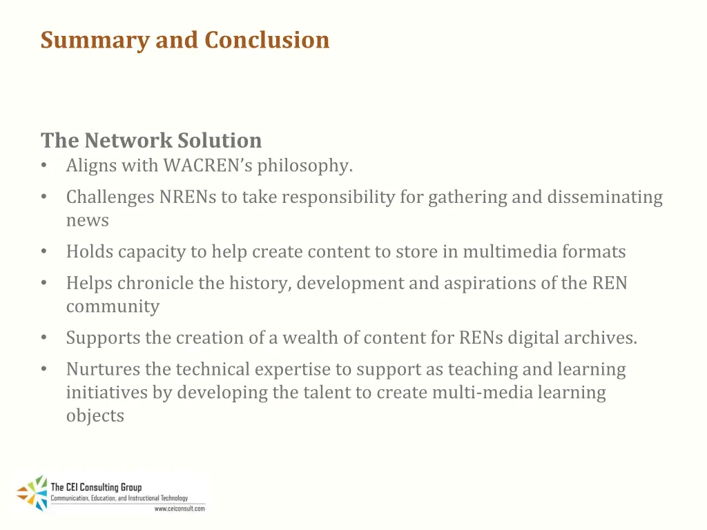summary and conclusion