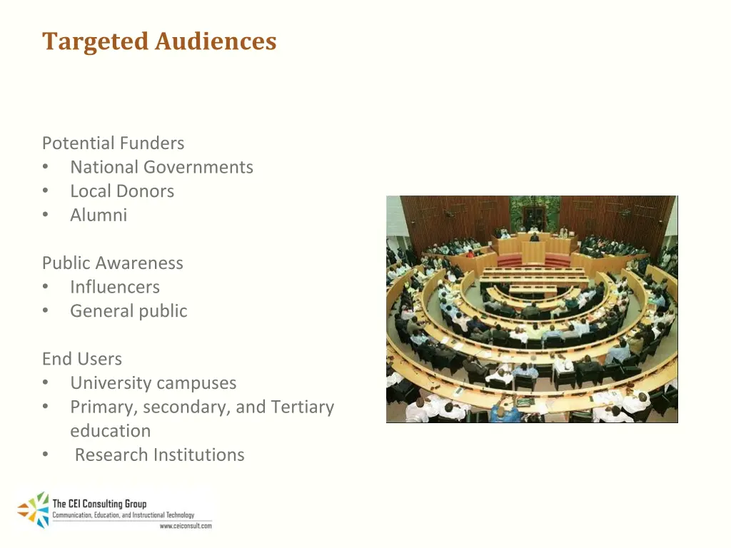 targeted audiences