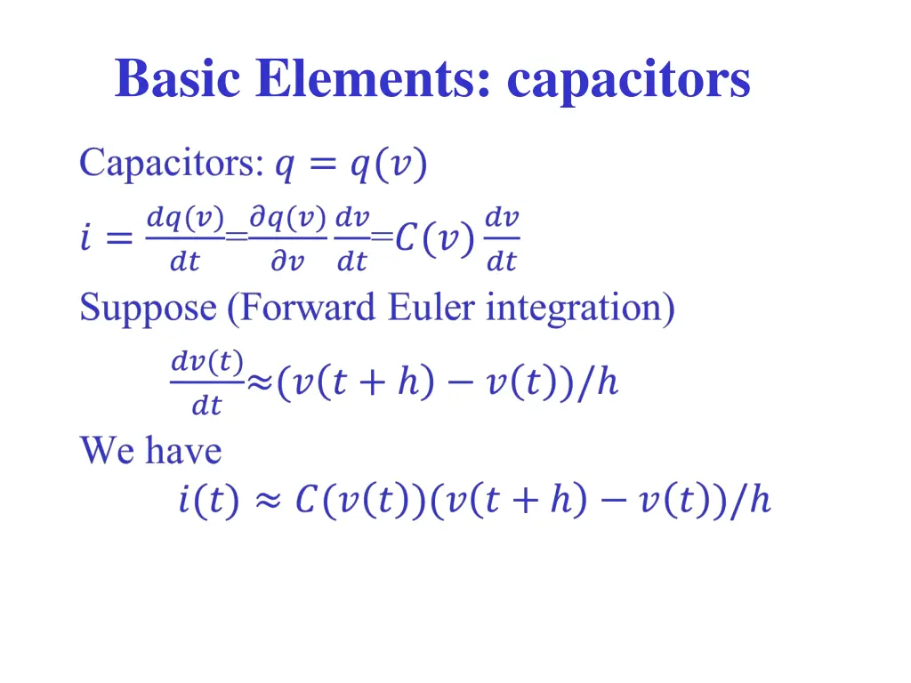 basic elements capacitors 1