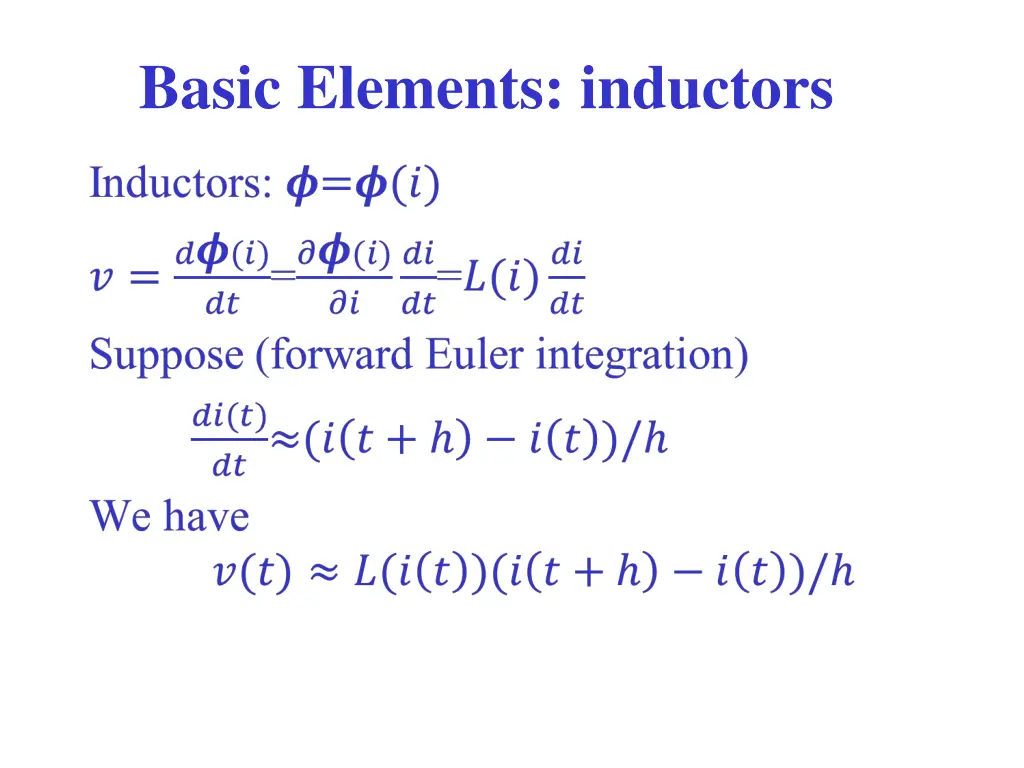 basic elements inductors 1