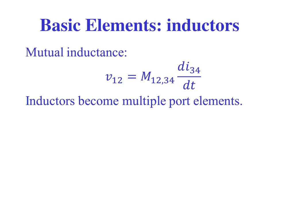 basic elements inductors 3
