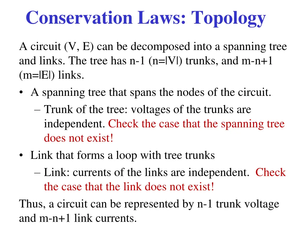conservation laws topology