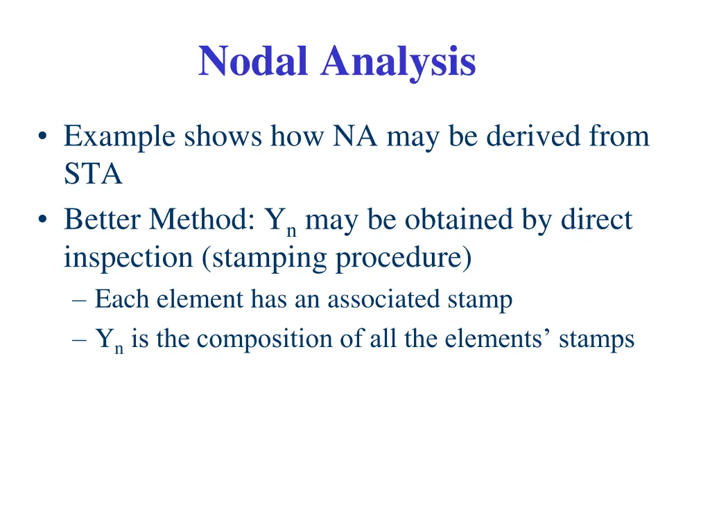 nodal analysis