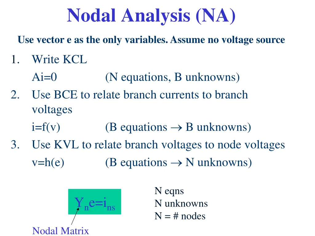 nodal analysis na