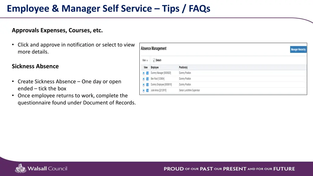 employee manager self service tips faqs 3