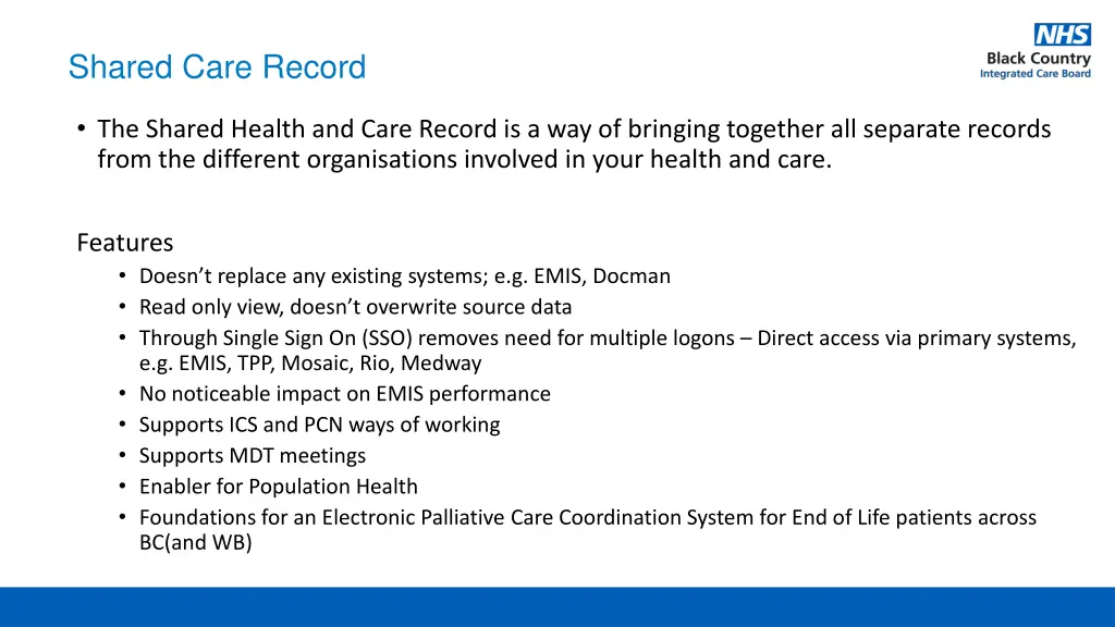 shared care record