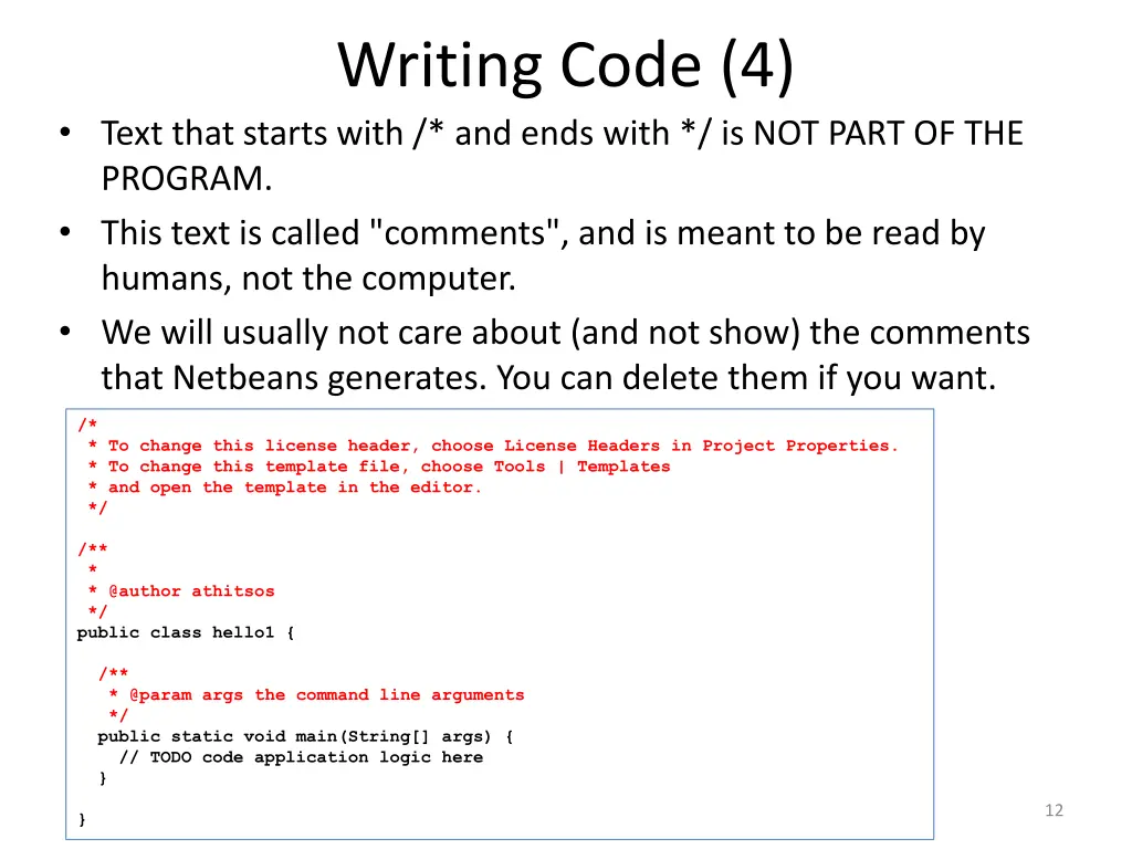 writing code 4