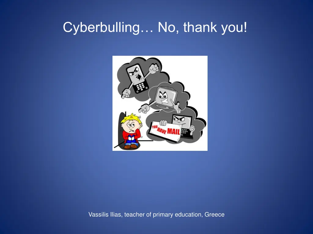 cyberbulling no thank you