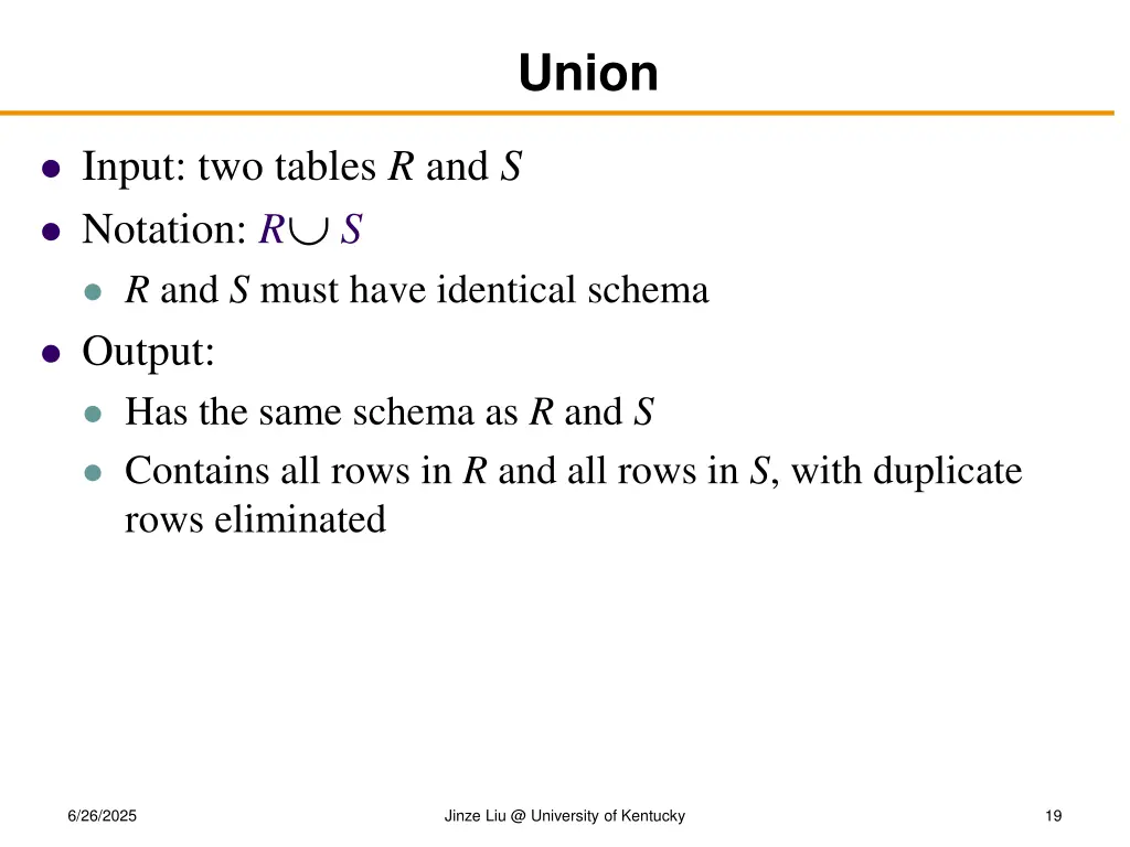 union