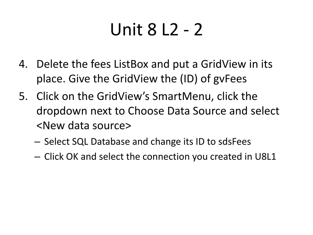 unit 8 l2 2