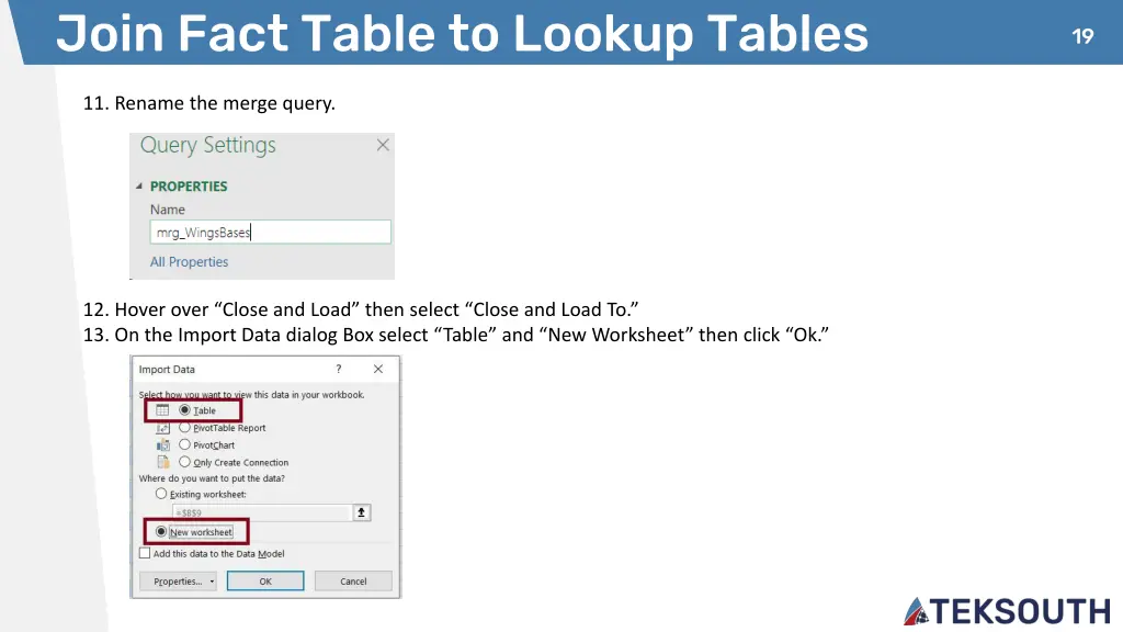 join fact table to lookup tables 3