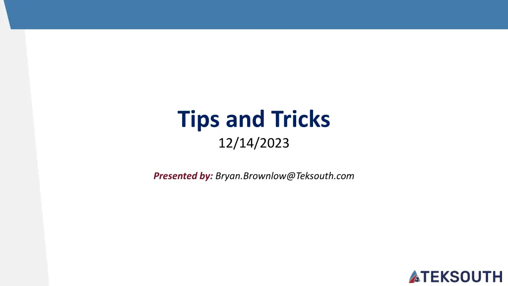 tips and tricks 12 14 2023