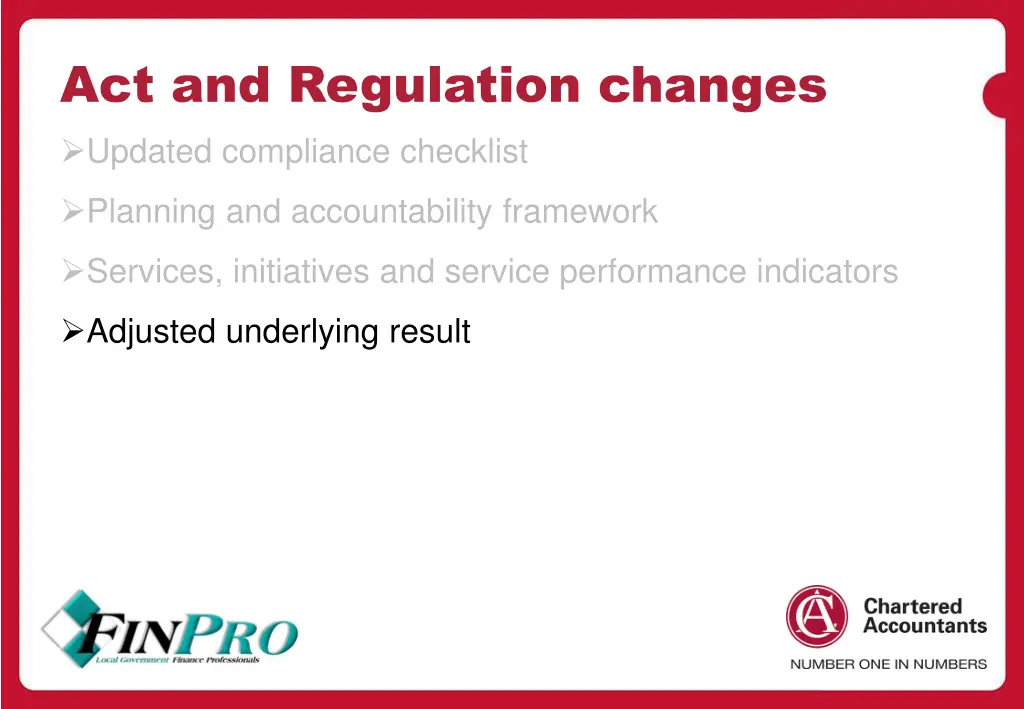 act and regulation changes updated compliance 3