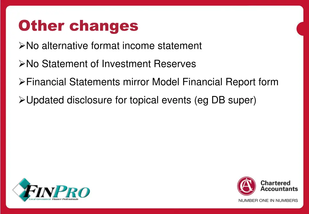 other changes no alternative format income