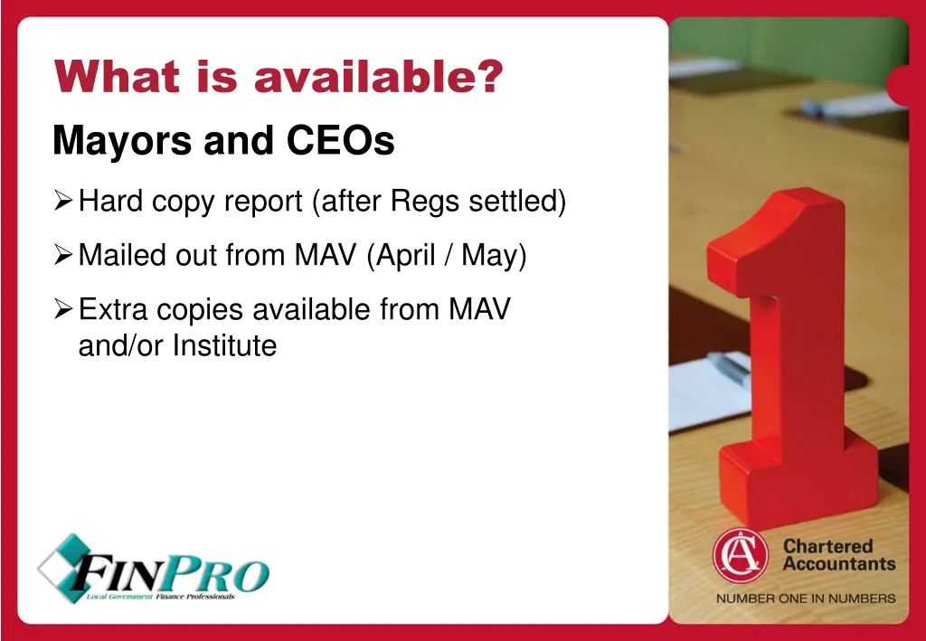 what is available mayors and ceos