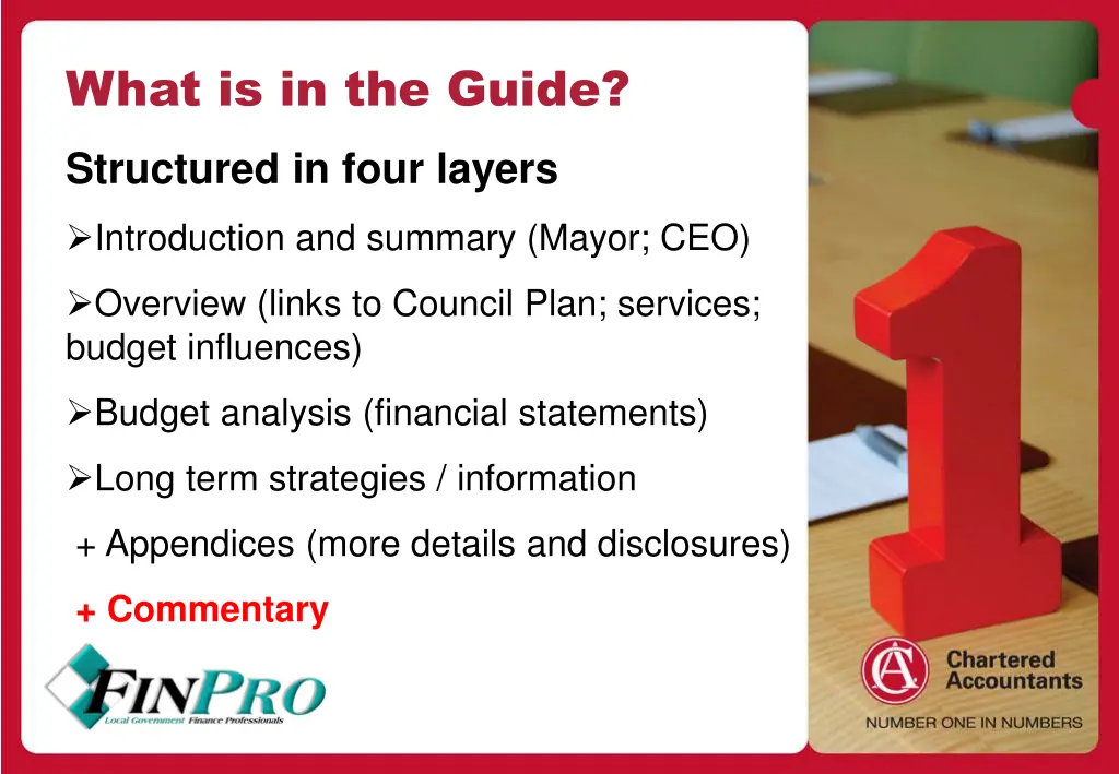 what is in the guide