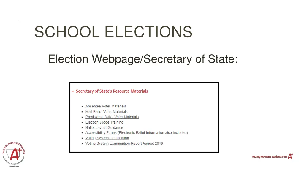 school elections 12