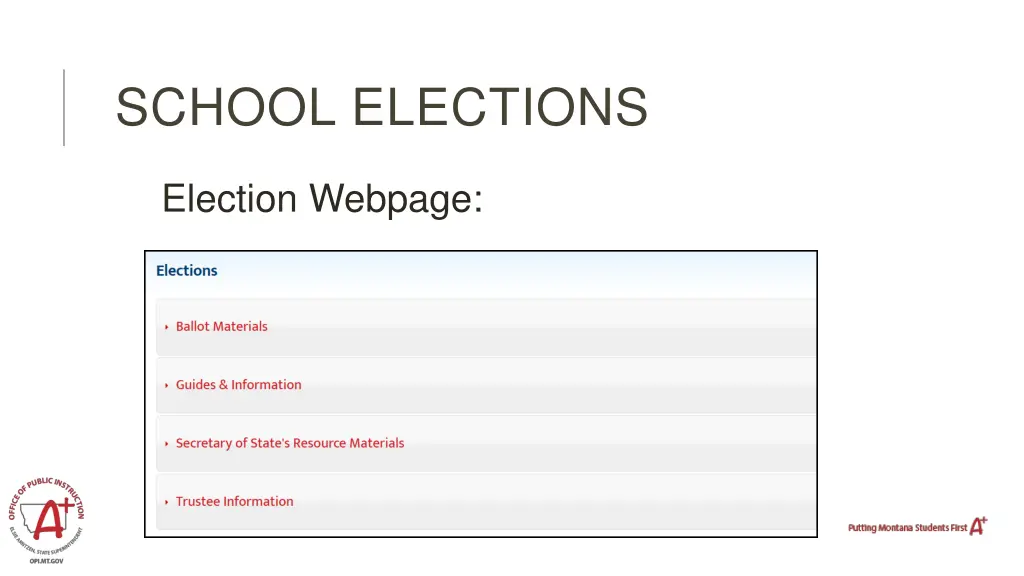 school elections 8