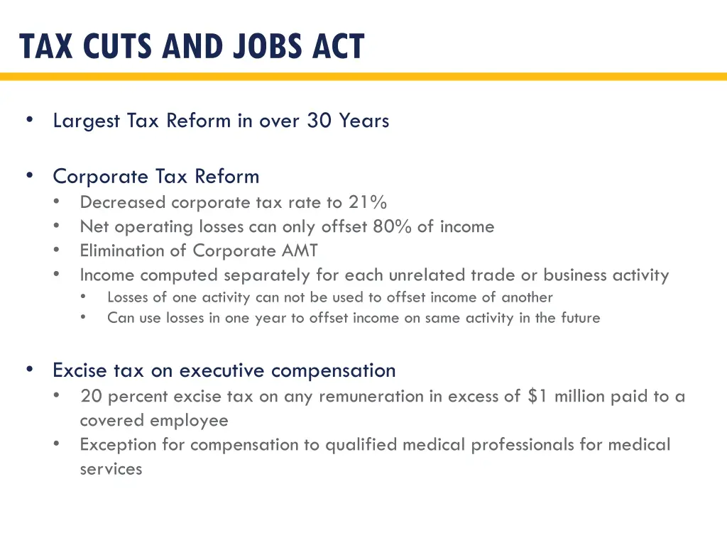 tax cuts and jobs act