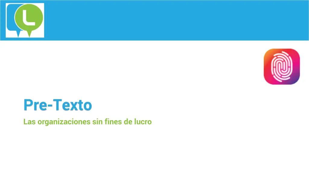 pre texto las organizaciones sin fines de lucro